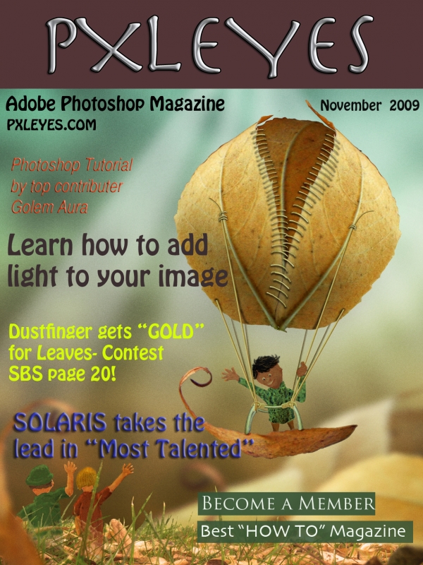 Creation of Photoshop Magazine: Step 2